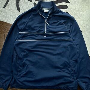 Vintage Nike Y2K Center Swoosh Half Zip Track Pullover